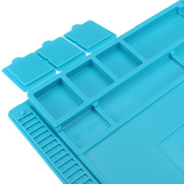 Magnetic Heat Insulation Silicone Pad Desk Mat Resistant Hot Soldering Station Repair Pad Platform