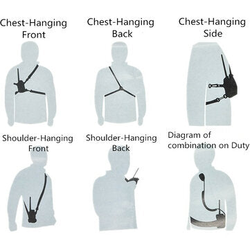 MSC-20B Nylon Pouch Bag Walkie Talkie Carry Case for Baofeng UV5R UV82 bf888S UV-9R Plus TYT Mototro