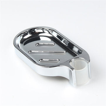 Silver ABS Plastic Soap Plates Bathroom Soap Storage Rack Drain Shower Hose Supply Soap Dishes Kitch