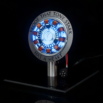 MK1 Aluminum Alloy Tony 1:1 Arc Reactor DIY Model Kit LED Chest Lamp USB Movie Props Gifts Science T