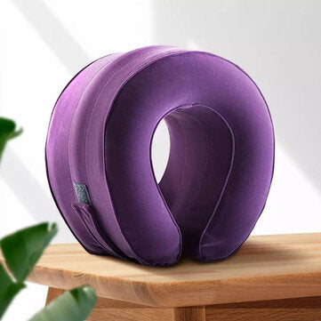 YUWEILL C-shape Cervical Neck Traction Device Spine Massage Travel Pillow Collar Brace Neck Stretche