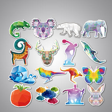 35Pcs Animal Car Stickers Mixed Funny Cartoon For Luggage Laptop Computers Bicycles Decor Motorcycle