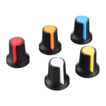 90pcs WH148 Potentiometer Knob 15X17mm 6mm Shaft Hole AG2 Yellow Orange Blue White Red Power Amplifi