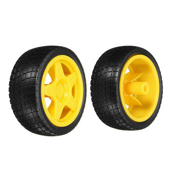 8 Pcs Smart Robot Rubber Tyres Wheels For  TT Motor