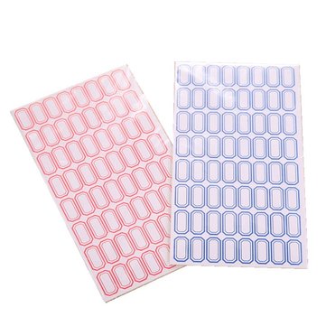 10 Sheets/pack Self Adhesive Label Paper 64 grids/sheet Easy Writing Stick-on Labe... (COLOR.: BLUE)