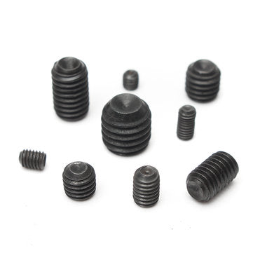 Suleve MXAS1 250Pcs Head Socket Hex Set Grub Screw Cup Point Alloy Steel Assortment With Case