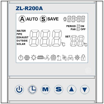 ZL-R200A Air Source Heat Pump Water Heater Controller Heat Pump Air to Hot Water Heating Controller