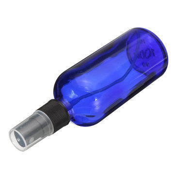 100ml Blue Glass Spray Bottle Aromatherapy Essential Oil Storage Liquid Container Empty Jar