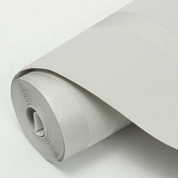 Silver 3D Non-Woven Fabric Wave Stripe Embossed Wallpaper Waterproof Modern Simple Non-Woven Fabric