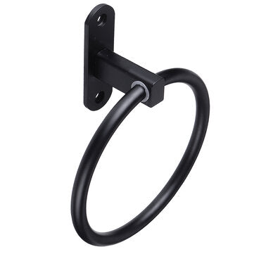 Space Aluminium Hand Round Towel Hanging Ring Wall Mounted Bathroom Rack Holder (SIZE: #2)