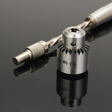Semi-automatic Mini Hand Drill with 10 Twist Drills Chuck Clamping 0.3-4.0mm Reamer Pinhole Hand Dri
