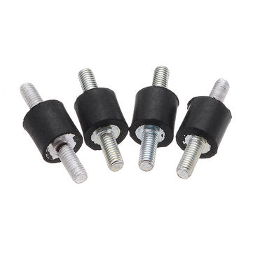 Machifit 4pcs M3 8x8mm Rubber Mounts Double Ends Screw Anti Vibration Mount Rubber Shock Absorber