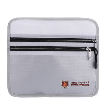 YHX Firproof File Bag Fireproof Document Pocket Fire Resistant Storage Holder Cash Valuables File Or