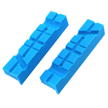 Drillpro 2Pcs 140mm Vise Jaws Multipurpose Magnetic Reversible Vise Soft Jaw Pads for Metal Vise Tab
