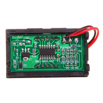 3pcs Green 0.56 Inch Mini Digital Voltmeter DC 4.5V To 30V Digital Voltmeter Voltage Panel Meter For