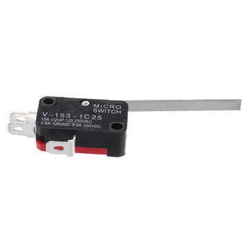5PCS  V-153-1C25 Long Hinge Lever Miniature Basic Micro Switch SPDT 15A