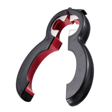 6 in 1 Multi Function Can Bottle Opener Jar Gripper Kitchen Tools