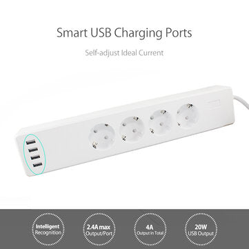 RSH Tuya Smart Wireless WiFi EU Power Socket European Standard Voice Control Work with Amazon Alexa