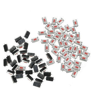 AOQDQDQD 100pcs 3*6*2.5mm 3*6*2.5H SMD Red Button Switch Key Switch Tact Switch