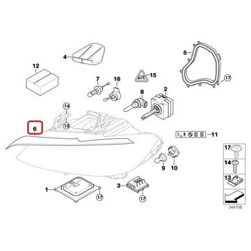 E92 E93 2006-2009 M3 2008-2012 General Headlight Sealing Tape Gasket Front Headlight Gasket Pair Set