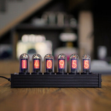 Pseudo-glow Tube Programmable Display IPS Screen RGB Clock Desktop Creative Ornaments Digital Clock