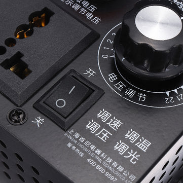 AC 220V 4000W Electronic Variable Voltage Regulator Speed Motor Fan Control Controller
