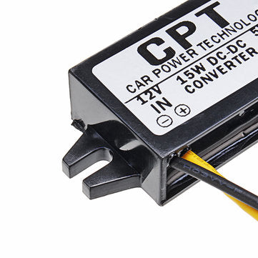 CPT-UL-1 Waterproof 12V to 5V 3A 15W DC to DC Converter Regulator CPT Car Power Converter Step Down