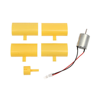 DC Micro Motor Small LED Lights Vertical Axis Wind Generator Wind Turbines Blades