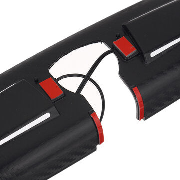 Carbon Fiber Look Car Interior Rearview Mirror Cover With Red Light For HONDA CIVIC CRV ODYSSEY