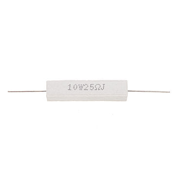50pcs 10W 25 ohm 25R Ceramic Cement Resistor