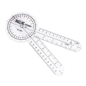 6Pcs 360 12/8/6 Inch Medical Spinal Ruler Goniometer Angle Protractor Angle Ruler