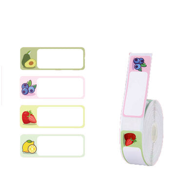 D11 Pure Color Label Paper Roll Supermarket Waterproof Tear-Resistant Price Label (COLOR: WHITE)