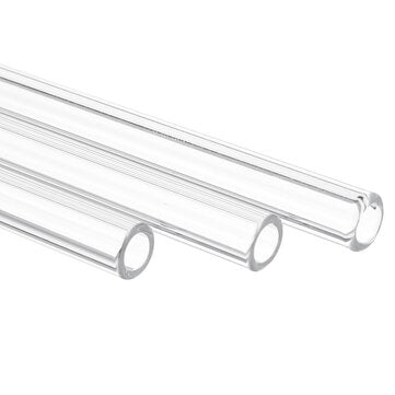 10Pcs 250mm OD 7mm 2mm Thick Wall Borosilicate Glass Blowing Lab Tube