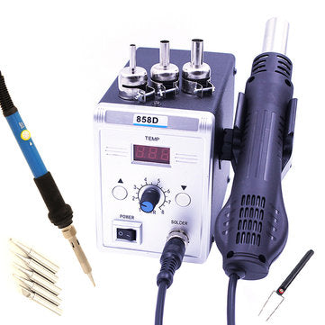 858D 700W Hot Air BGA Rework Soldering Station Electric Soldering Iron ... (PLUG: USPLUG | TYPE: #3)