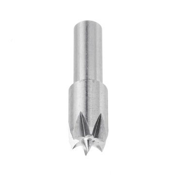 Drillpro 6mm Shank Stainless Steel Plum Blossom Thimble Drill Bit Dead Center for Mini Lathe Machine