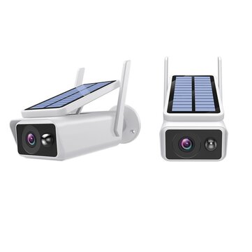 Wireless Battery Solar Surveillance Camera Waterproof Outdoor PTZ Remote Control Low Power Infrared