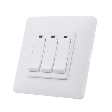 MoesHouse WS-EUY3-W EU Standard 3 Gang Smart Push Button Switch Smart Life Tuya Wireless Remote Cont