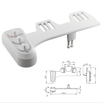 G1/2 Smart Toilet Portable Bidet Attachment Seat Cover Sprayer Hot Cold Mixer Water Wash Cleaner Set