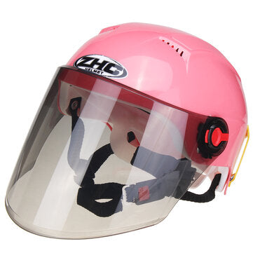 Motorcycle Half Face Helmet Cycling Outdoor Sports ultraviolet-proof Helmets (COLOR.: PINK)