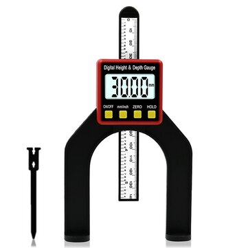 0-80MM LCD0.01MM Digital Height Depth Counting Depth Gauge Woodworking Depth Gauge Altimeter Woodwor