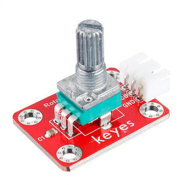 3Pcs Keyes Brick Adjustable Potentiometer Module (Pad hole) with Anti-reverse Plug White Terminal An