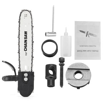 11.5 Inch Chainsaw Bracket Woodworking Tool Change 100 Angle Grinder Into Chain Saw
