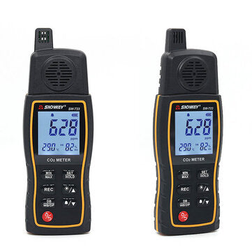 SNDWAY SW723 Portable CO2 PPM Meter Carbon Dioxide Detector CO2 Air Monitor Multi Gas Analyzer 0-999