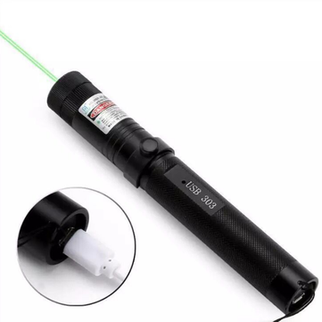 10 Mile Green Laser Pointer Pen 532nm USB Chargeable Laser Flashlight Quick Charge Pointer with Lany
