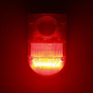 Solar Strobe Light Motion Detector Solar Alarm Light 129dB Loud Siren Street Lamp