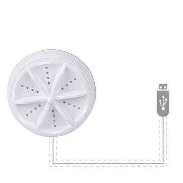 Portable Mini Turbine Clothes Washing Machine Compact Ultrasonic Washer USB Powered... (TYPE: TYPEB)