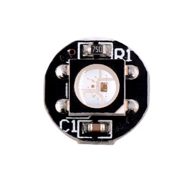 100PCS Mini Board Heat Sink Built-in RGB WS2812B Chip Bead LED Pixel Addressable ... (COLOR.: BLACK)