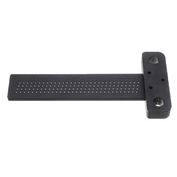 Black Aluminium Alloy T-160 Hole Positioning Measuring Ruler 160mm Metric T Ruler Woodworking Precis