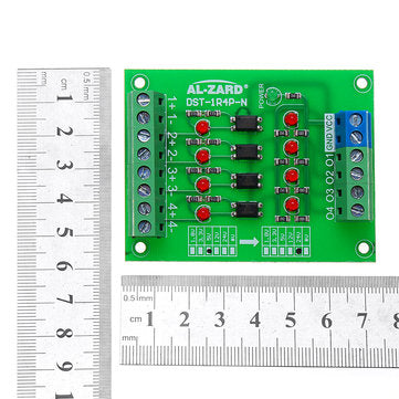 5pcs 5V To 24V 4 Channel Optocoupler Isolation Board Isolated Module PLC Signal Level Voltage Conver