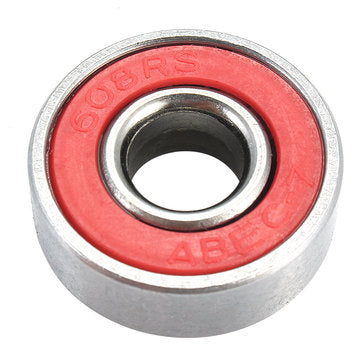 10pcs ABEC-7 Red Sealed Deep Groove Skateboard Ball Bearing 608RS 9x22x6mm Ball Bearing